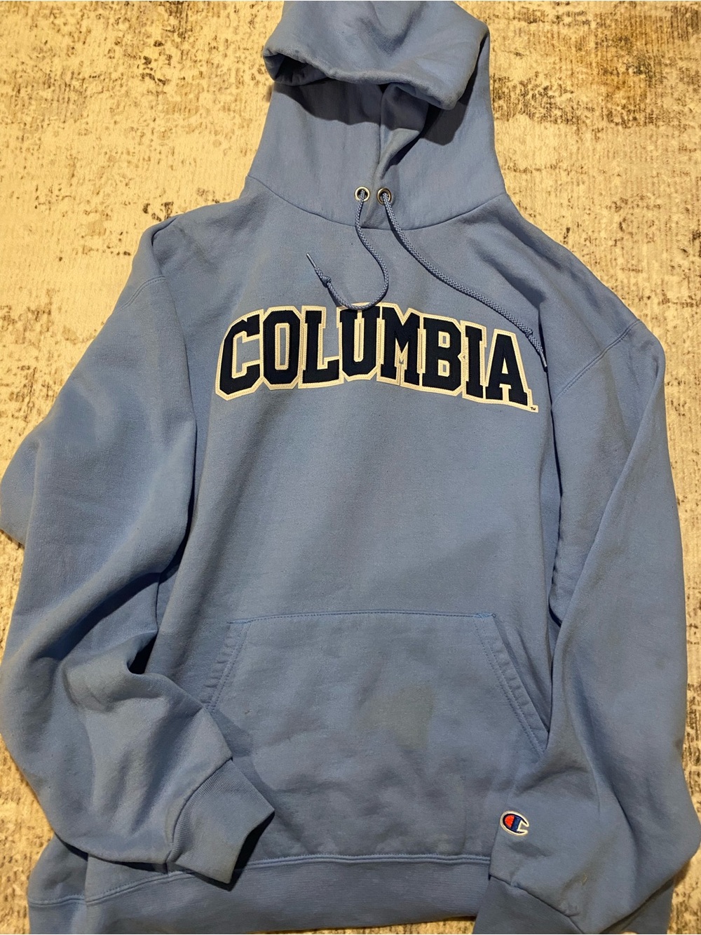 Champion Columbia Light Blue Crewneck Hoodie